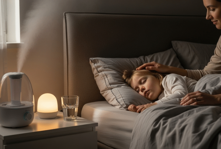 Jak pomóc dziecku z katarem w nocy?