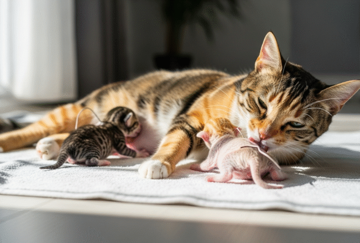 Jak pomóc kotce przy porodzie?