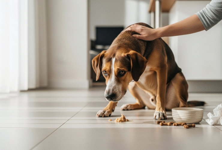 Jak pomóc psu przy wymiotach?